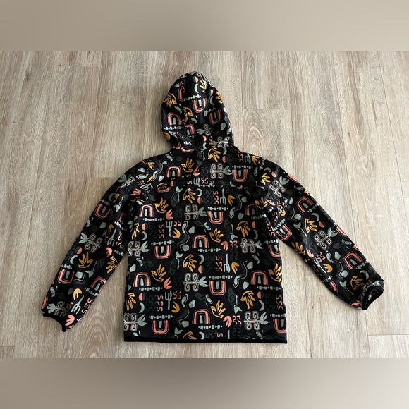 Patagonia Kids' Baggies Jacket Dark Grey Geometric Patterns - Size Large - Picture 9 of 9